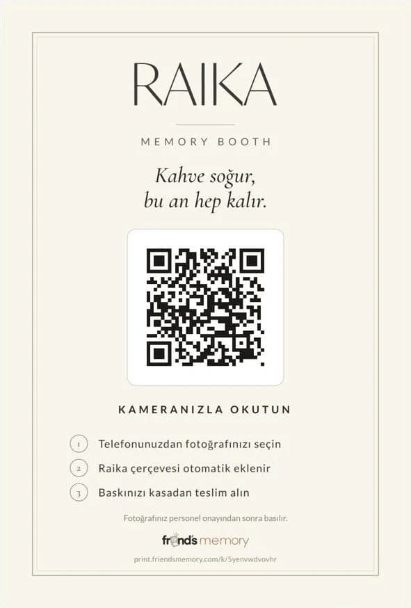 QR masa kartı