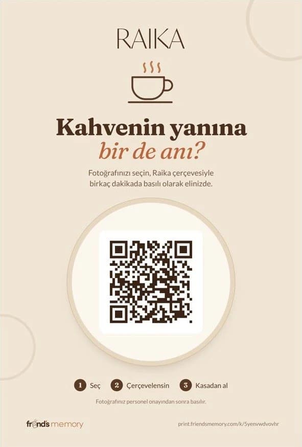 QR masa kartı