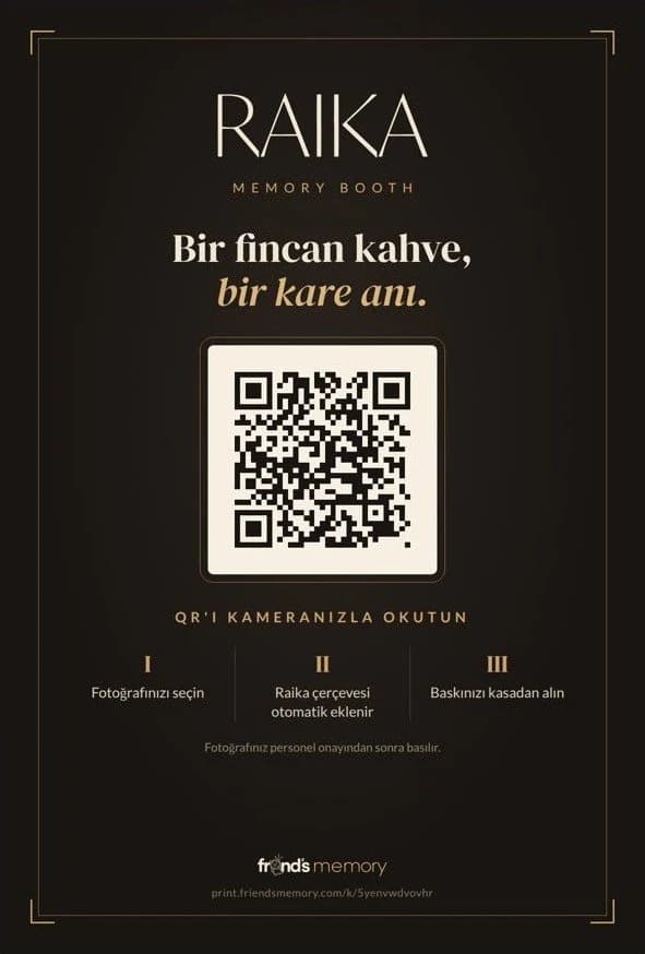 QR masa kartı